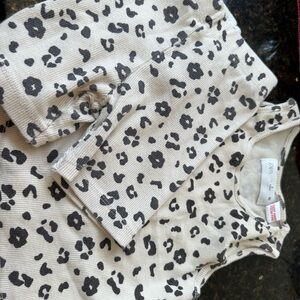Zara Cream and Black Baby Floral Set